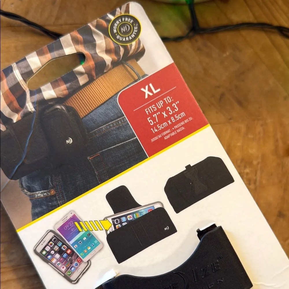 NITE IZE Fits All Horizontal XL Phone Holster - Tan Rugged M4